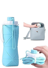 Load image into Gallery viewer, Folding Silicone Water Bottle