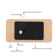 Load image into Gallery viewer, Digital Desk Alarm Clock