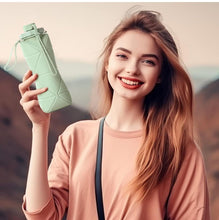 Load image into Gallery viewer, Folding Silicone Water Bottle