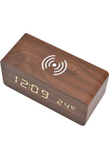Load image into Gallery viewer, Premium Wooden Digital Alarm Clock