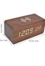 Load image into Gallery viewer, Premium Wooden Digital Alarm Clock