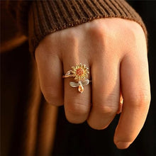 Load image into Gallery viewer, Fidget Sunflower Ring