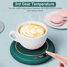 Load image into Gallery viewer, USB-Powered Coffee Mug Warmer โ Smart Heating Plate Pad