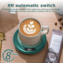 Load image into Gallery viewer, USB-Powered Coffee Mug Warmer โ Smart Heating Plate Pad