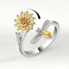 Load image into Gallery viewer, Fidget Sunflower Ring