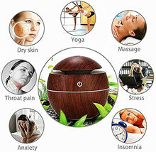 Load image into Gallery viewer, DesiDiya Round Magic Wooden Cool Mist Humidifier