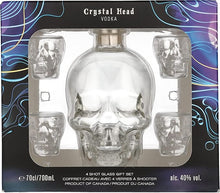 Load image into Gallery viewer, Crystal Head Skull Bottle & Glass