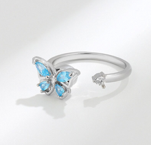 Load image into Gallery viewer, Fidget Butterfly Ring