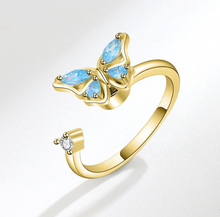 Load image into Gallery viewer, Fidget Butterfly Ring
