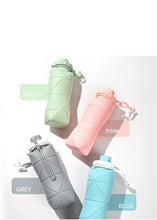 Load image into Gallery viewer, Folding Silicone Water Bottle