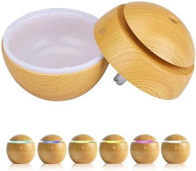 Load image into Gallery viewer, DesiDiya Round Magic Wooden Cool Mist Humidifier
