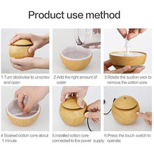 Load image into Gallery viewer, DesiDiya Round Magic Wooden Cool Mist Humidifier
