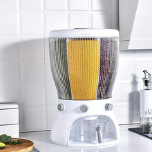 Load image into Gallery viewer, 360° Rotating 4-Grid airtight Cereal pulses dispenser food Grain storage
