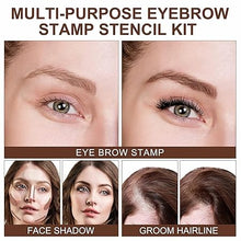 Load image into Gallery viewer, Eyebrow Stamp Stencil Kit
