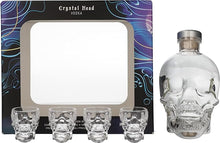 Load image into Gallery viewer, Crystal Head Skull Bottle &amp; Glass
