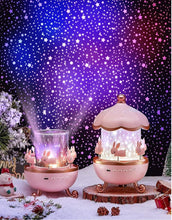 Load image into Gallery viewer, Bunny Night Light Cabin Projector Lamp 360°
