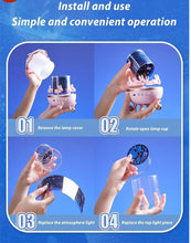 Load image into Gallery viewer, Bunny Night Light Cabin Projector Lamp 360°
