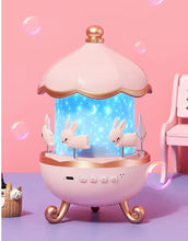 Load image into Gallery viewer, Bunny Night Light Cabin Projector Lamp 360°
